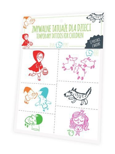 Postaci z bajek zmywalne tatuaże dla dzieci