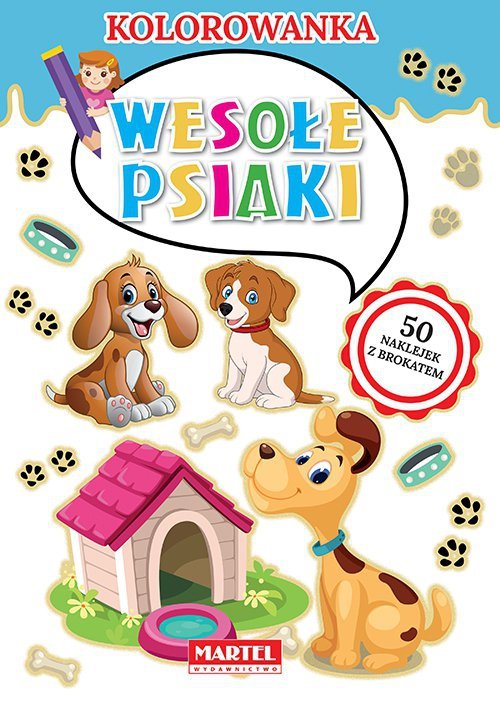 Wesołe psiaki kolorowanka