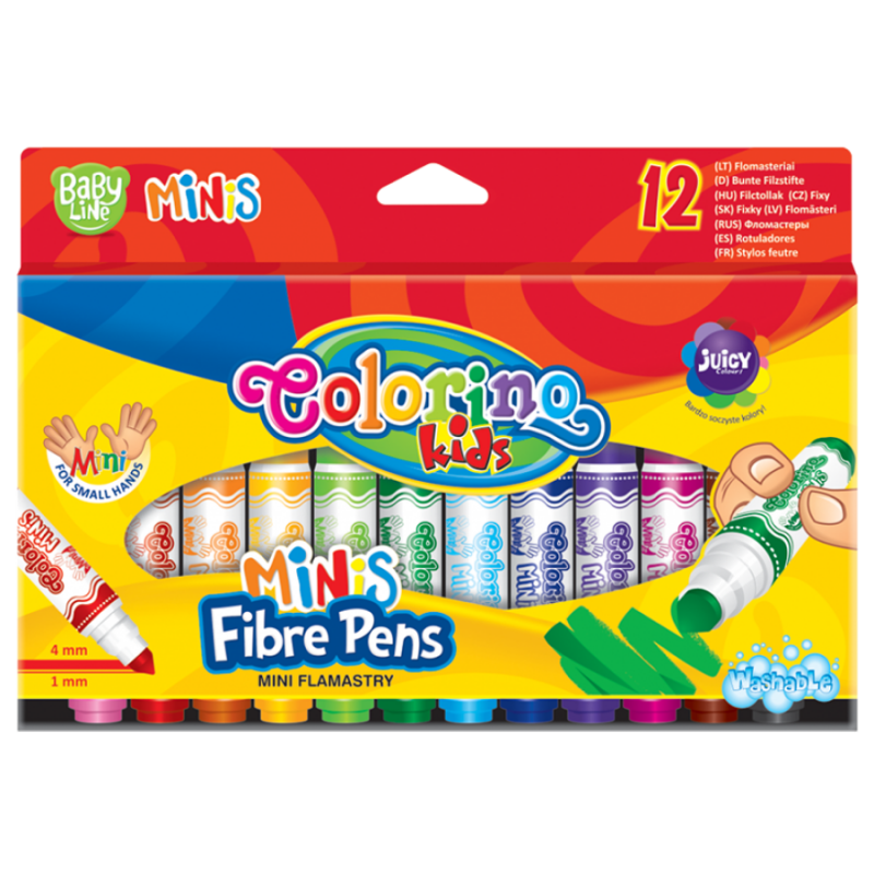 Flamastry Colorino Kids mini 12 kolorów