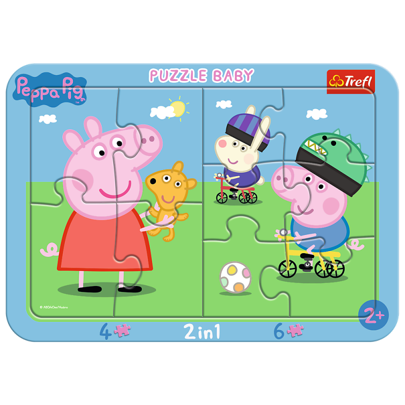 Puzzle ramkowe Baby Wesoła Świnka Peppa 80021