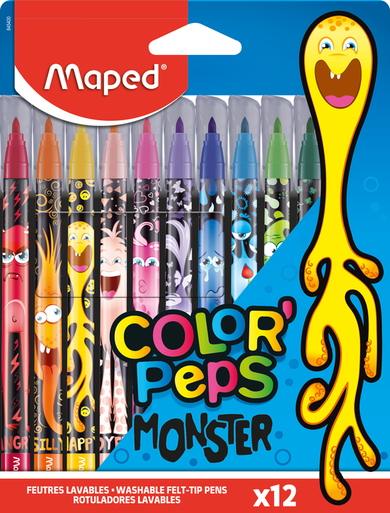 Flamastry Maped Colorpeps monster 12 sztuk 845400