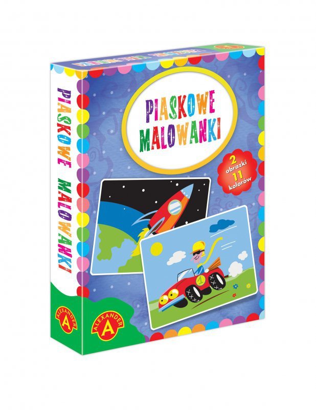 Piaskowe malowanki Auto/Rakieta