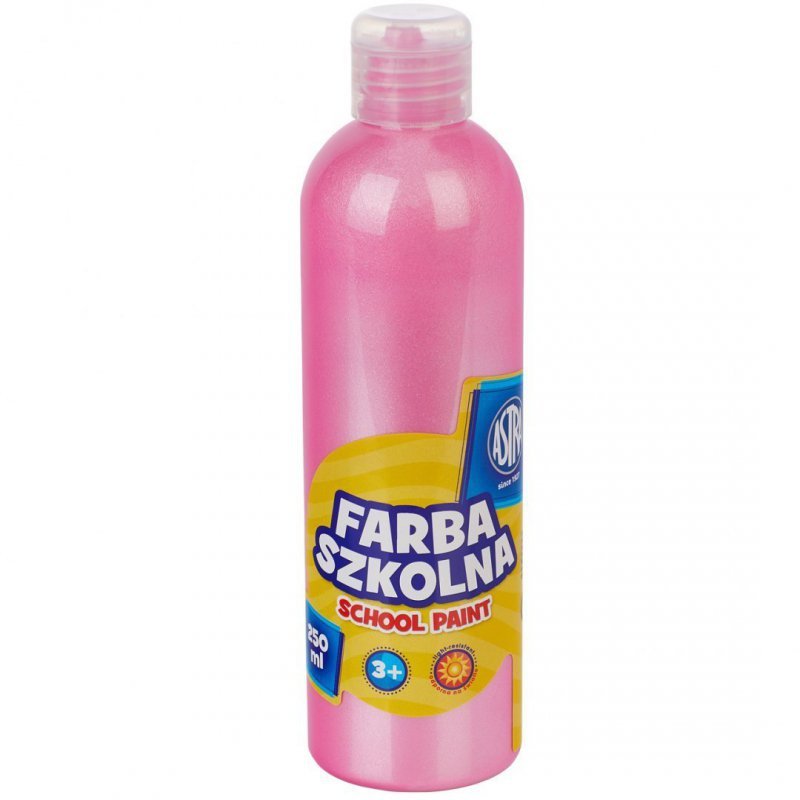 Farba szkolna naturalna tempera Astra 250 ml Astra 250 ml perłowa różowa
