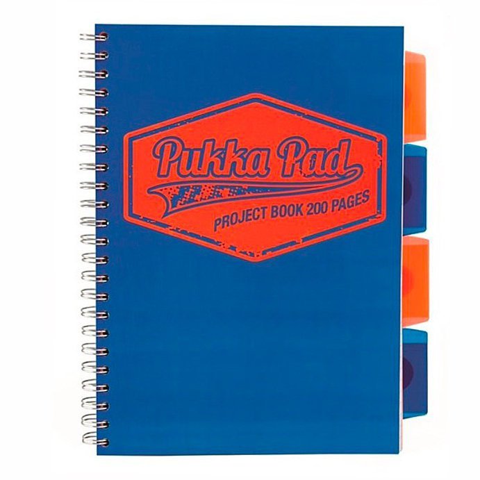 Kołozeszyt Pukka Pad B5 Project Book Neon niebieski