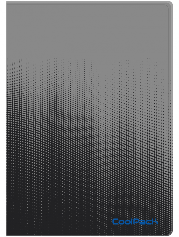 Teczka clear book A4 Coolpack Gradient 20 koszulek GREY