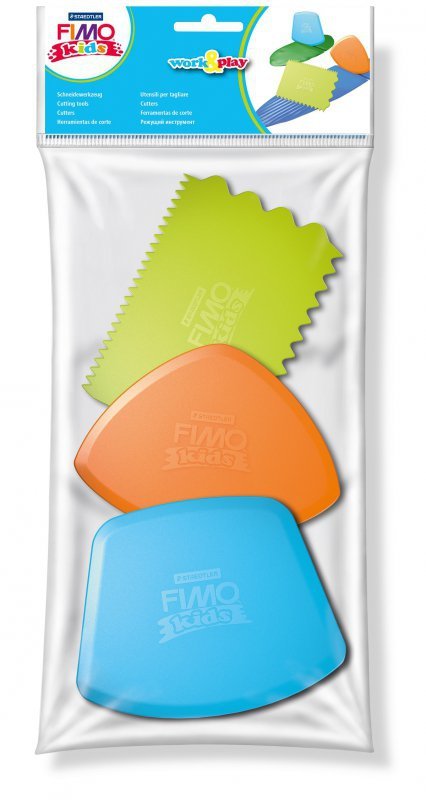 Fimo zestaw narzędzi dla dzieci 3 typy nożyków plastikowych Staedtler