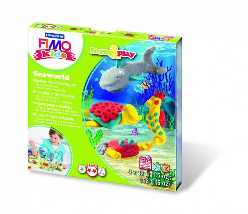 Zestaw Fimo Kids Form&Play Ocean 4 x 42 g + akcesoria Staedtler