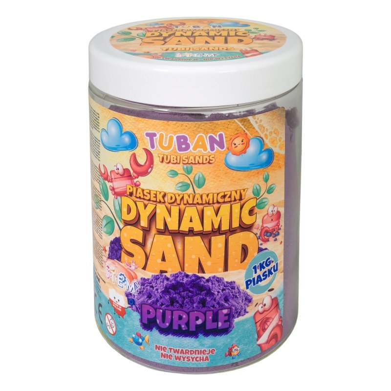 piasek dynamiczny fioletowy 1kg