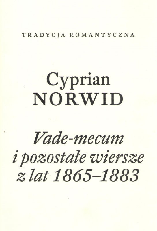 Vade-mecum i pozostałe wiersze z lat 1865–1883