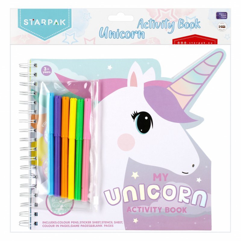 Zestaw kreatywny do kolorowania+pisak unicorn