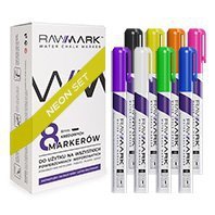 Markery kredowe Neonowe 8 kolorów RAWMARK