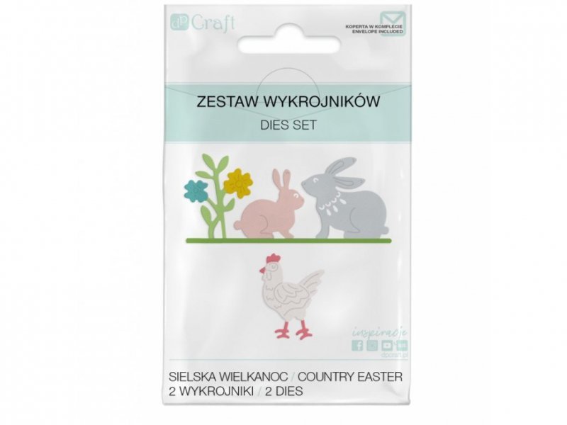 Zestaw wykrojników sielska Wielkanoc 2 szt.