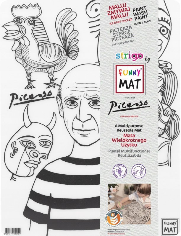 Transparentna mata Strigo Funny Mat Picasso 30x40cm