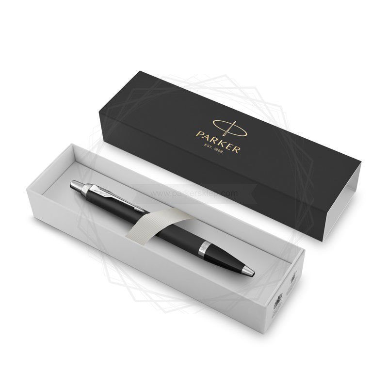 Długopis Parker Im Essential Matte Black CT niebieski 2143632