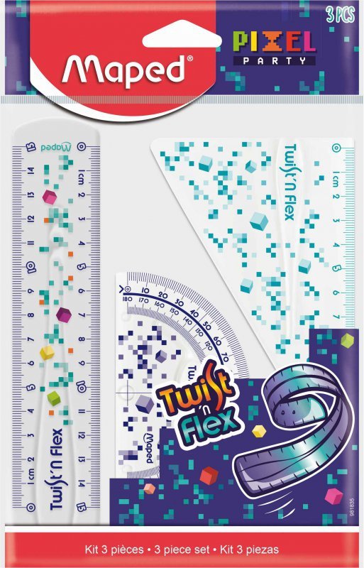 Zestaw geometryczny Pixel Twist'n Flex niełamliwy