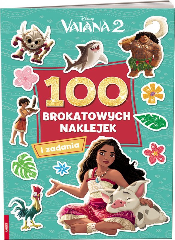 Vaiana 2 100 brokatowych naklejek NB-9106