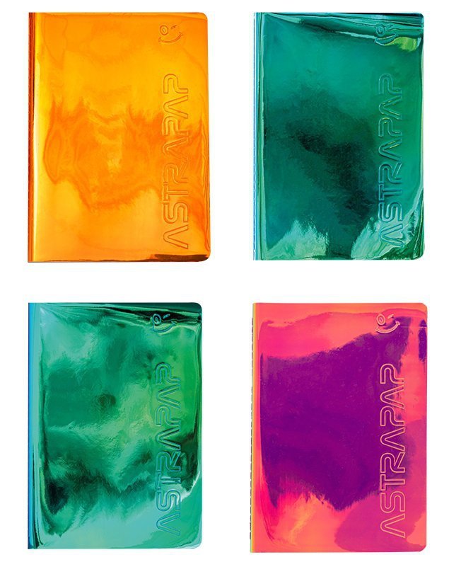 Zeszyt A5 holographic 60k. kratka 1szt.mix