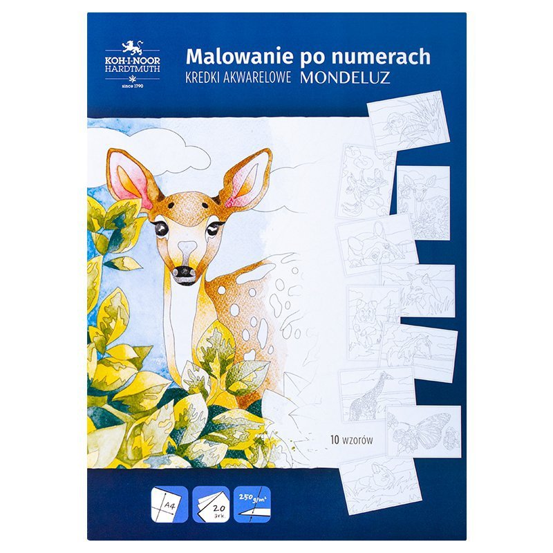 Malowanie po numerach A4 10 wzorów
