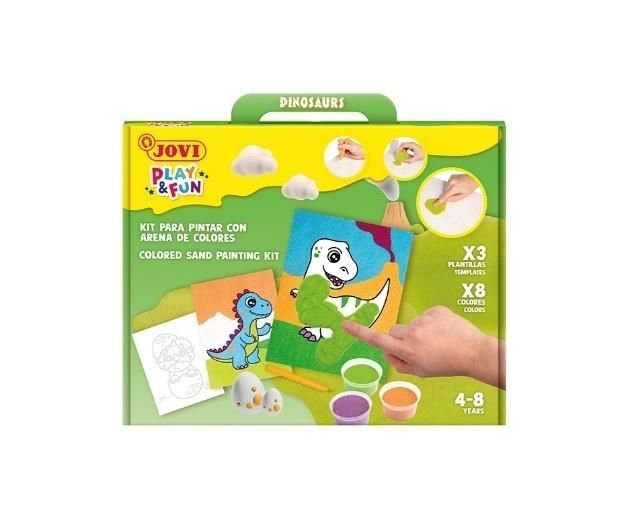 Malowanie piaskiem PLAY & FUN Dinozaury