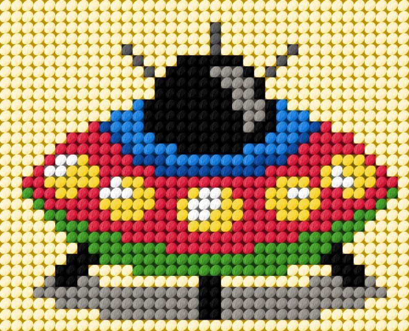 Zestaw do haftu Moje pierwsze wyszywanie Statek UFO