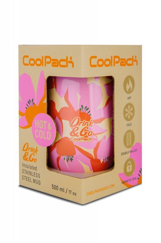Kubek termiczny 500ml Coolpack coffee mug miss flores rosa