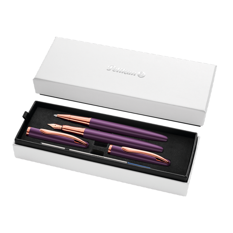 Pióro wieczne Pelikan +pióro kulkowe Jazz Noble Elegance Viola