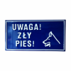 Tabliczka zły pies 31/16cm