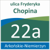 Tabliczka adresowa Szczecin 33/33cm