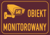 Tabliczka informacyjna obiekt monitorowany 21/14,8cm