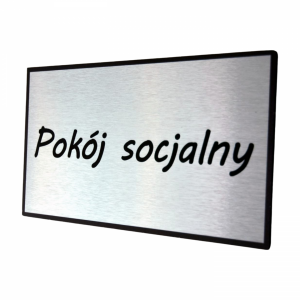Tabliczka na drzwi Pokój socjalny 25/15cm 