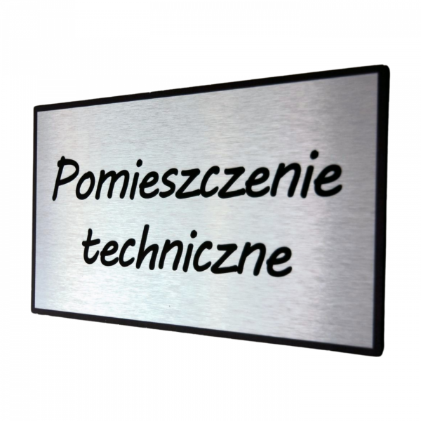 Tablica pomieszczenie techniczne 25/15cm