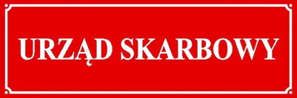 Tablica Urząd Skarbowy
