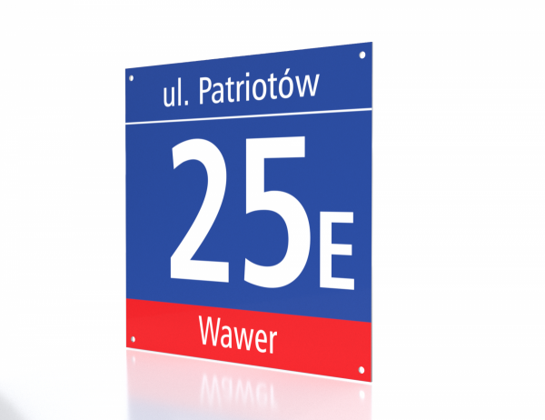 Tabliczka adresowa Łódź
