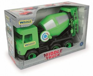 Betoniarka zielona Middle Truck w kartonie
