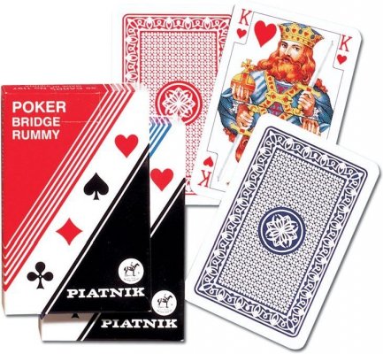 Karty Poker - Brydż pojedyncza talia