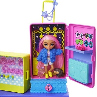 Lalka Barbie Extra Mała lalka + zwierzątka Zestaw