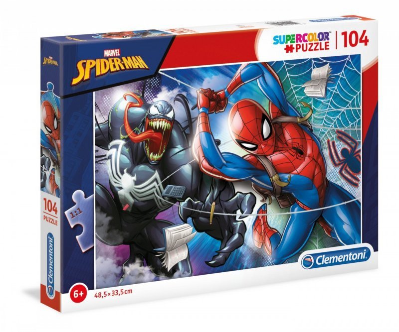 Puzzle 104 elementy Super Kolor - Spider-Man