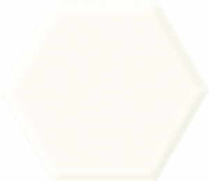 Paradyż Uniwersalny Heksagon White Struktura Połysk 19,8x17,1