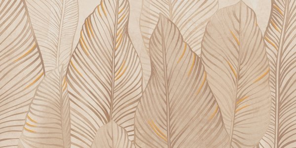 Tubądzin Mild Clay Leaves C Dekor 119,8x59,8