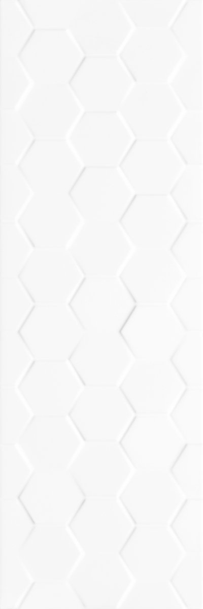 Ceramika Color Hexagon White Rett 25x75