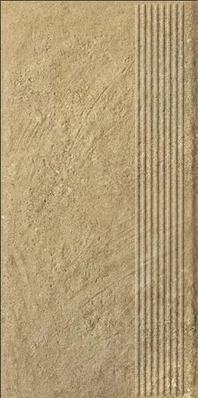 Paradyż Eremite Beige klinkier stopnica prosta 30x60