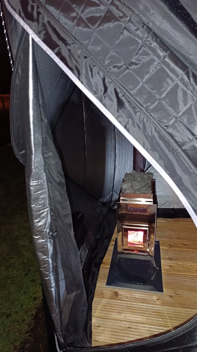 SaunaCube M mobilna sauna namiotowa 1-8 os