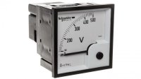 Woltomierz 1-fazowy analogowy pulpitowy 72x72mm 0-500V kl.1,5 VLT 16005