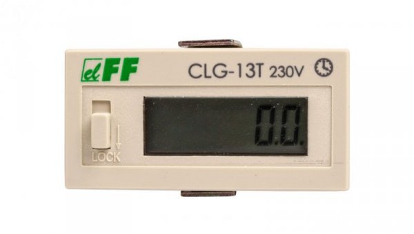 Licznik czasu pracy 110-240V AC/DC 6 znaków cyfrowy tablicowy 48x24mm CLG-13T 230V