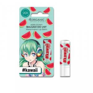4organic #Kawaii naturalny balsam do ust Watermelon 5g