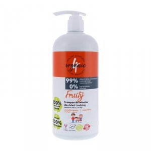 4organic Fruity naturalny szampon do włosów dla dzieci i rodziny 1000ml