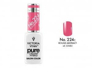 Kremowy Lakier Hybrydowy PURE kolor:  No 224 Rouge Abstract