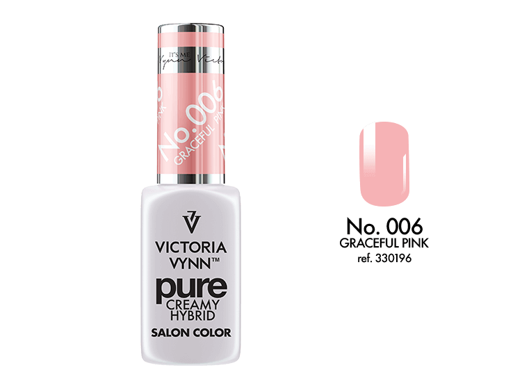 Kremowy lakier hybrydowy Pure Graceful Pink Victoria Vynn