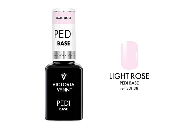           PEDI BASE Light Rose - Baza hybrydowa do pedicure, jasnoróżowa