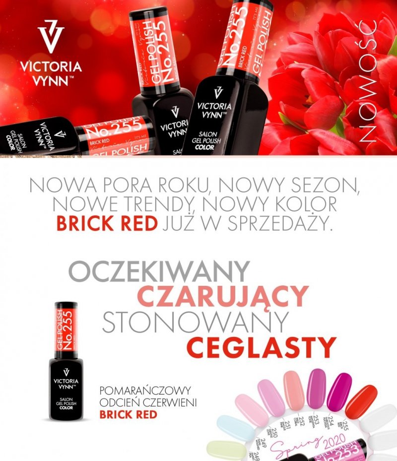  Victoria Vynn Salon Gel Polish COLOR kolor: No 255 Brick Red
